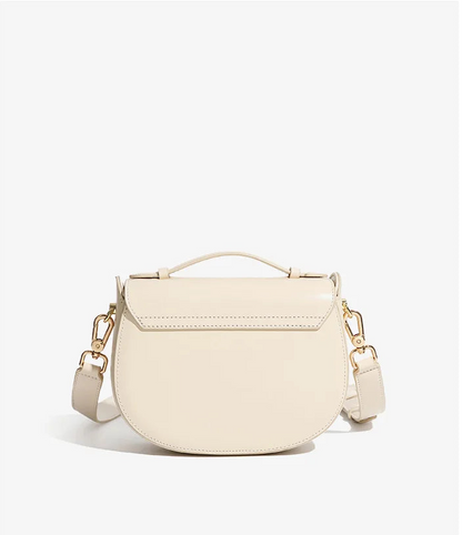 Aura Genuine Leather Top-Handle Saddle Bag
