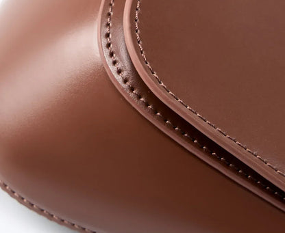 Charming Genuine Leather Minimalist Small Shoulder Bag