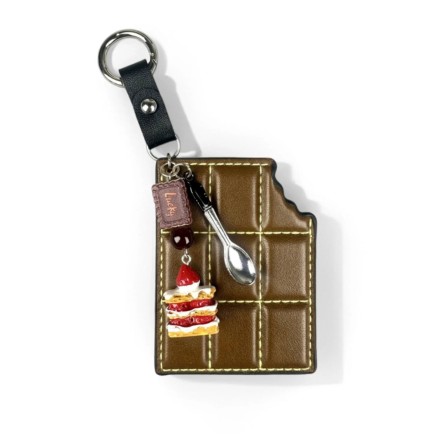Chocolate Cake Bag Charm