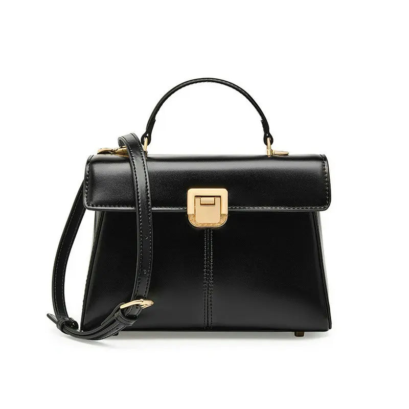 Genuine Leather Luxury Designer Square Handbag