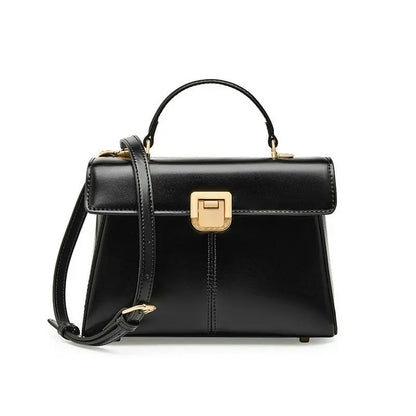 Genuine Leather Luxury Designer Square Handbag