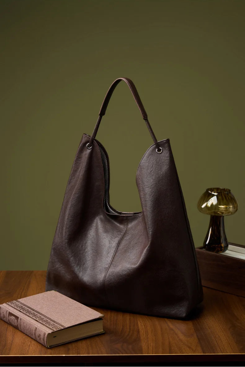 Premium Genuine Leather Chic Multi-Way Underarm Purse
