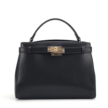 Genuine Leather Luxury Wide Strap Shoulder Bag