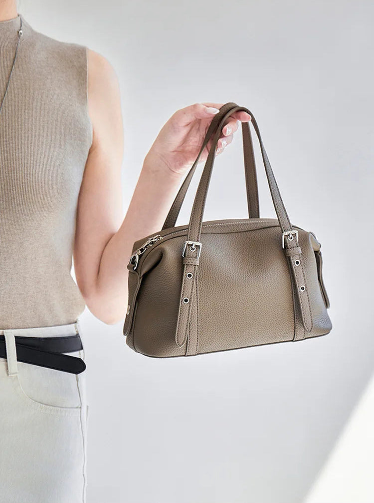 Elysian Genuine Leather Convertible Mini Satchel