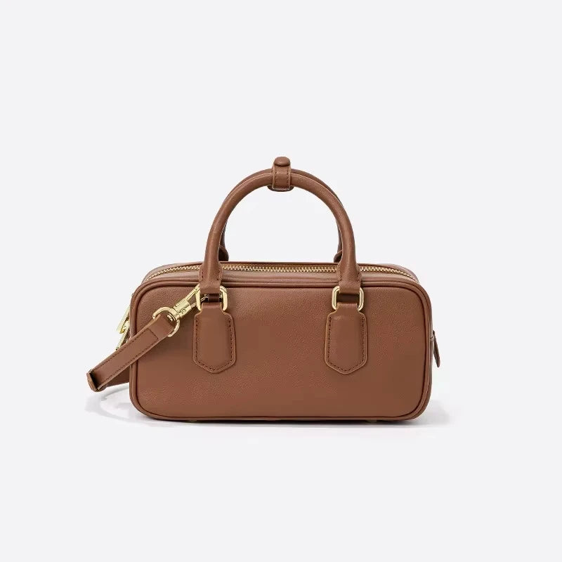 Genuine Leather Vintage Boston Bowling Bag