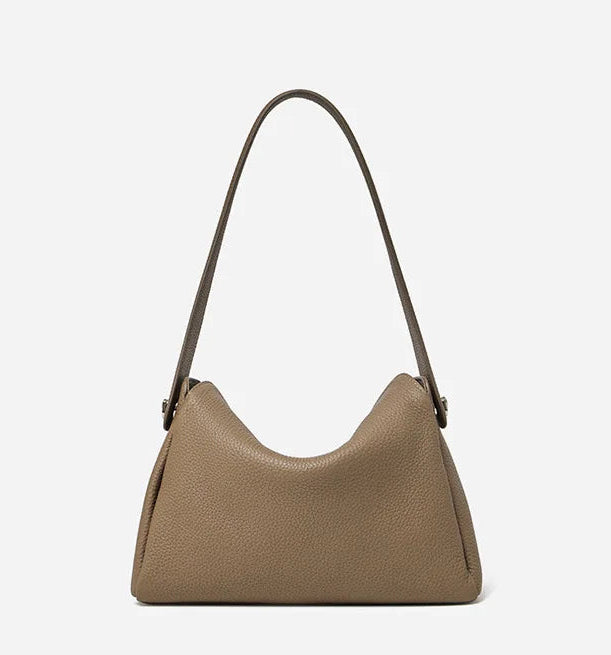 Vesper Genuine Leather Turn-Lock Contour Hobo