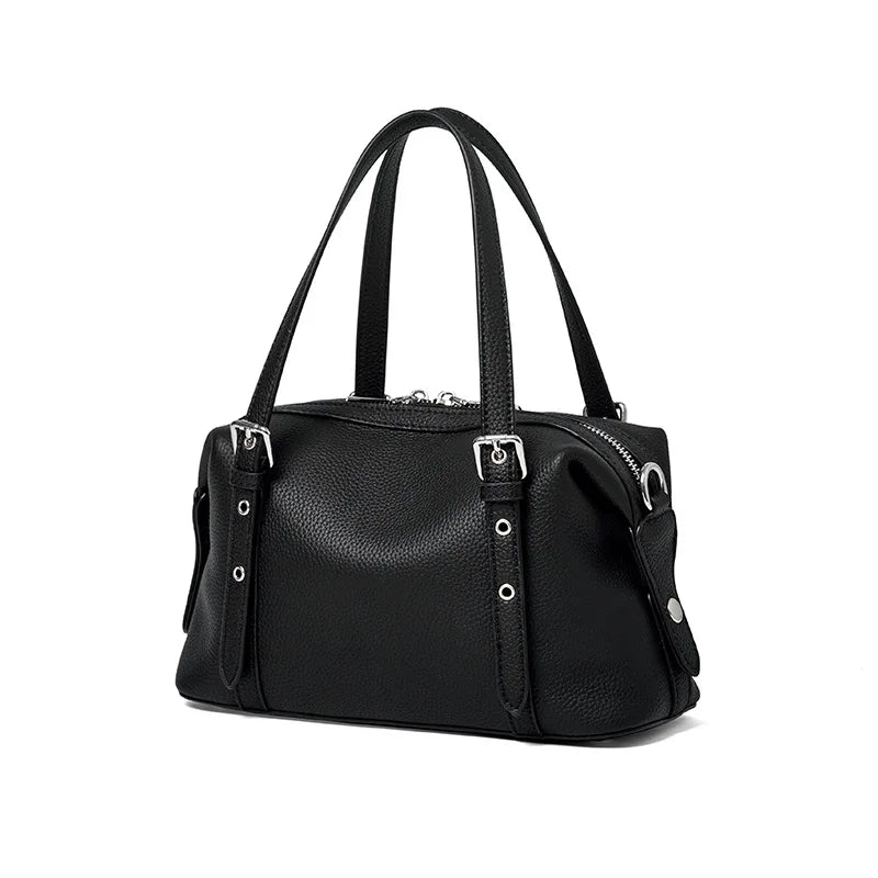 Elysian Genuine Leather Convertible Mini Satchel