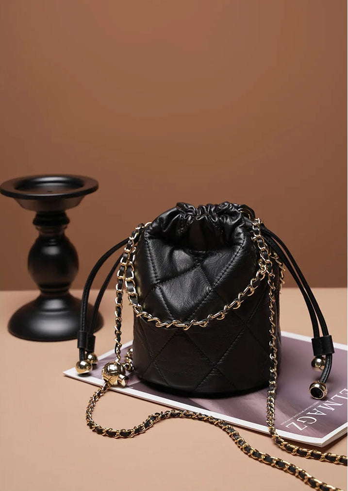 Majestic Luxury Genuine Leather Chain Shoulder Bag