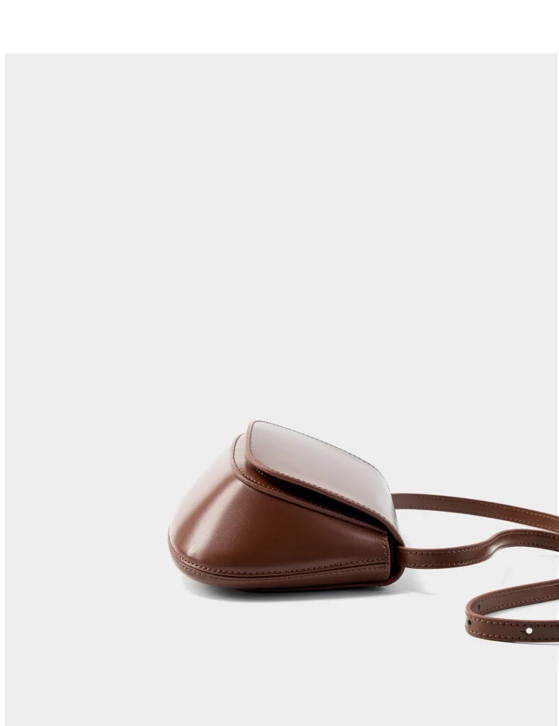 Charming Genuine Leather Minimalist Small Shoulder Bag