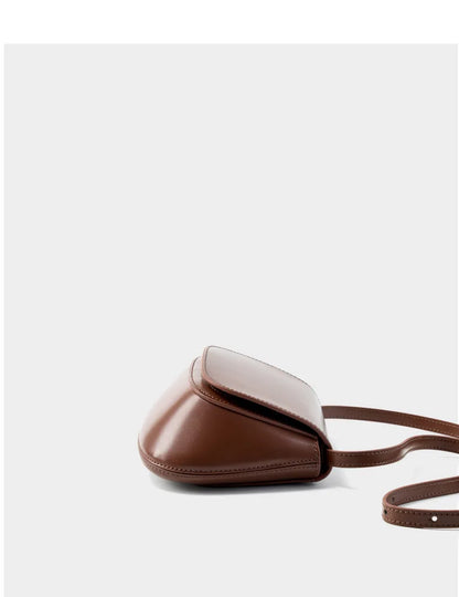 Charming Genuine Leather Minimalist Small Shoulder Bag