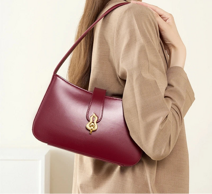 Sovereign Premium Cowhide Elegant Underarm Shoulder Bag