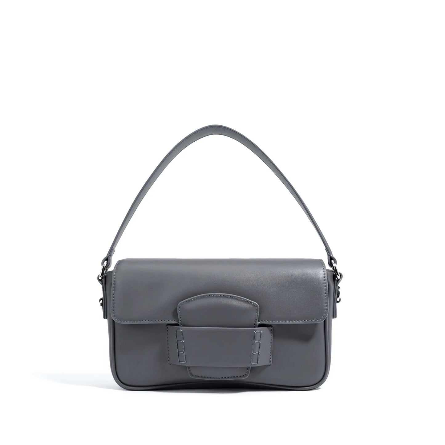Genuine Leather Flap Crossbody Bag