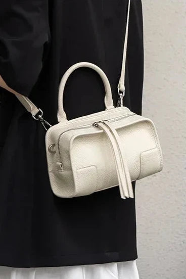 Aura Premium Genuine Leather Boxy Cross body Bag