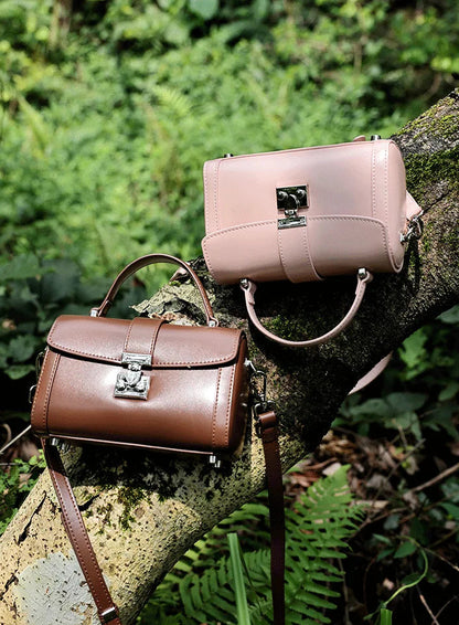 Verona Genuine Leather Flap Top Structured Crossbody