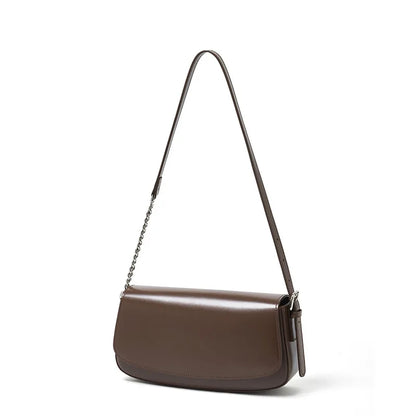 Nova Genuine Leather Asymmetric Strap Underarm Bag