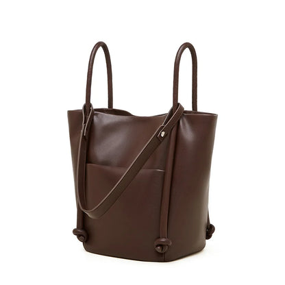 Elysian Genuine Leather High-Quality Soft Cowhide Tote Bag