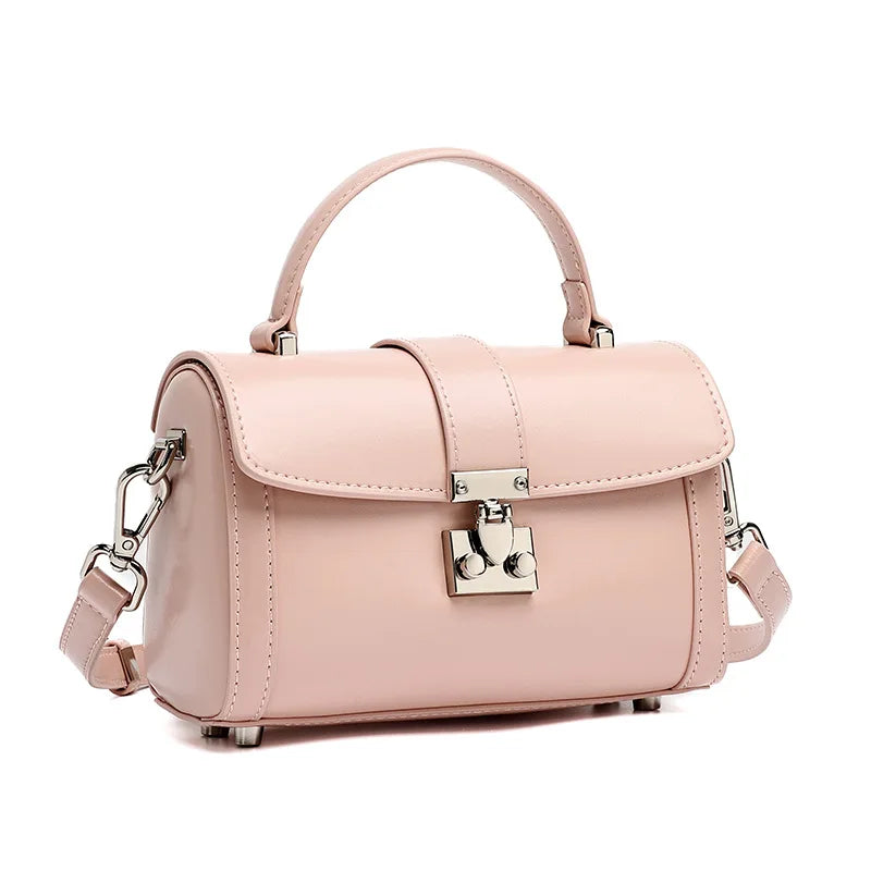 Verona Genuine Leather Flap Top Structured Crossbody