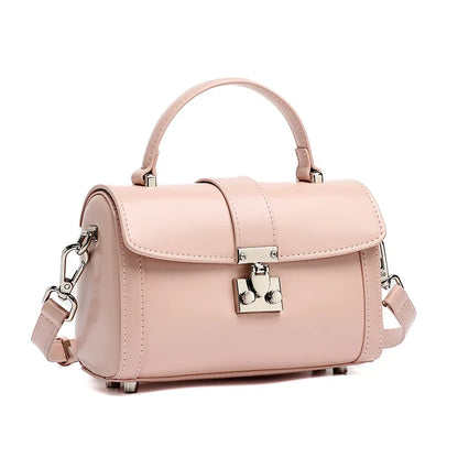 Verona Genuine Leather Flap Top Structured Crossbody