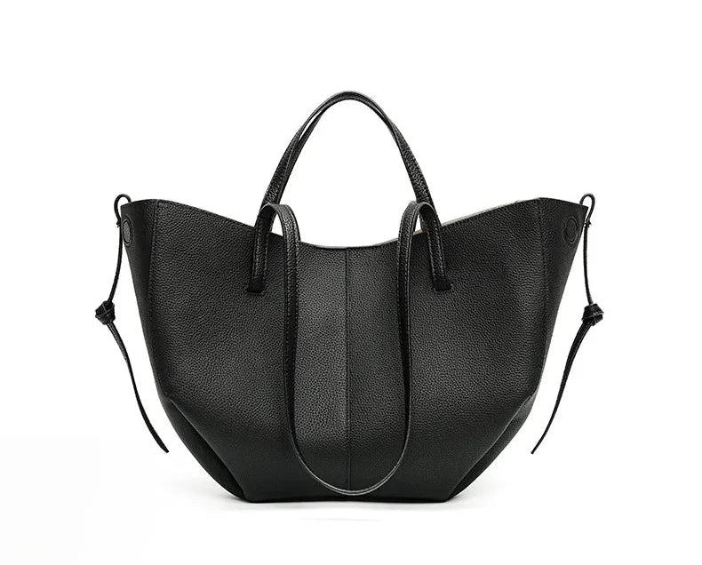 Genuine Leather Classic Large Tote Bag