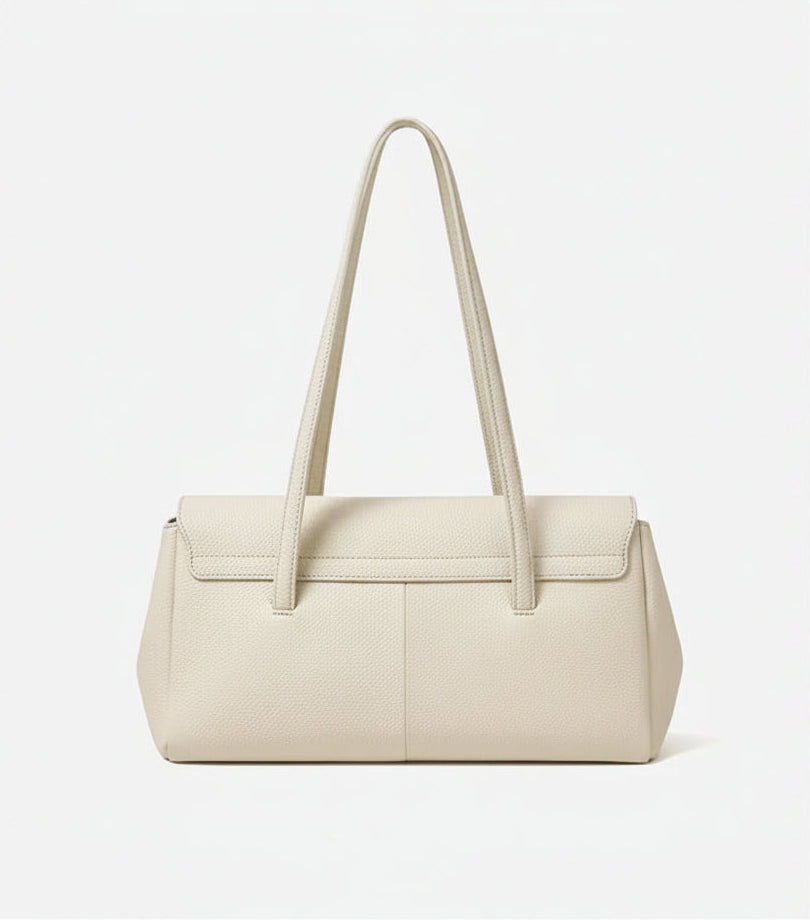 Aura Genuine Leather Lock-Clasp Envelope Bag