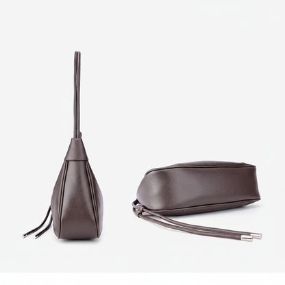 Genuine Leather Vintage Dumpling Shoulder Bag