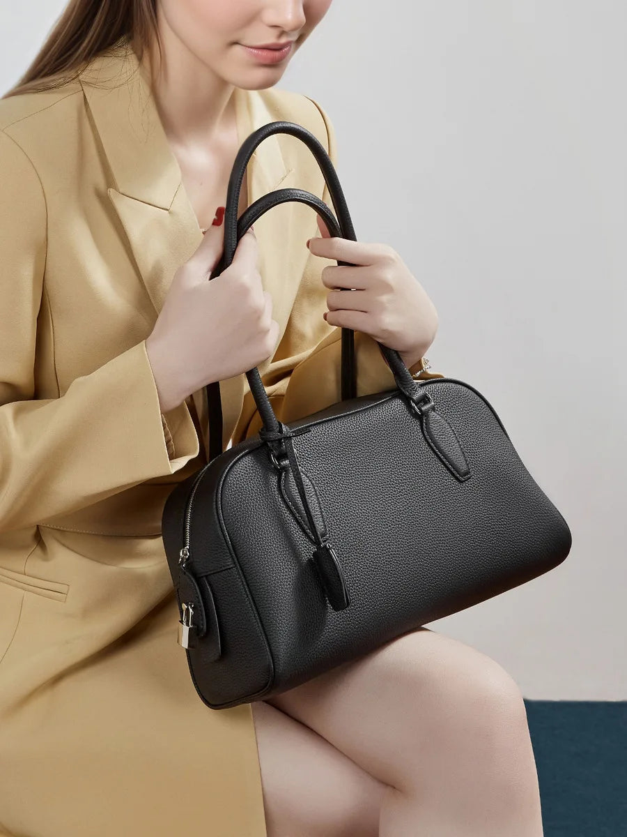 Dynasty Genuine Leather Large Capacity Underarm Tote