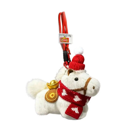 Luxury Pony Plush Keychain Charm