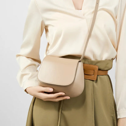 Charming Genuine Leather Minimalist Small Shoulder Bag