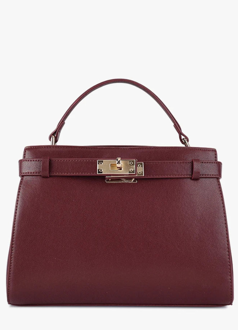 Genuine Leather Luxury Wide Strap Shoulder Bag