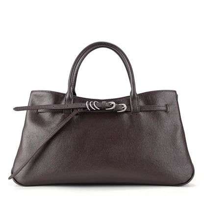 Monarch Genuine Leather Retro Style Everyday Handbag