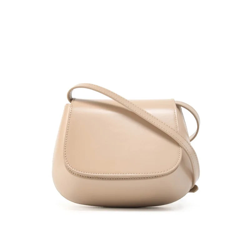 Charming Genuine Leather Minimalist Small Shoulder Bag