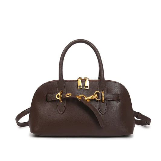 Premium Soft Cowhide Commuter Handbag
