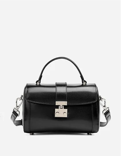 Verona Genuine Leather Flap Top Structured Crossbody