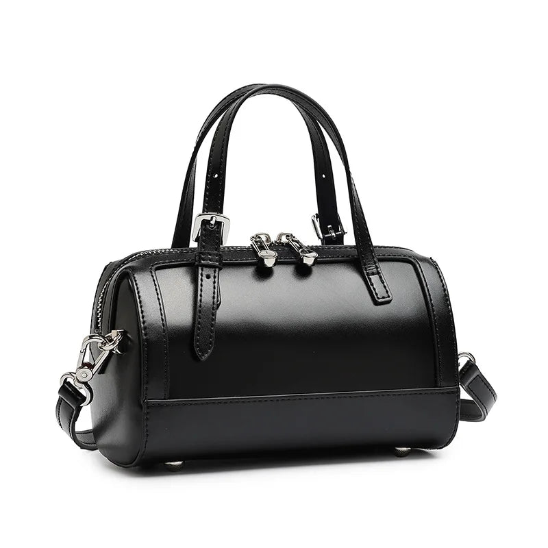 Emperor Genuine Leather Structured Vintage Satchel