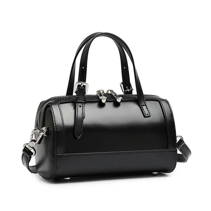Emperor Genuine Leather Structured Vintage Satchel