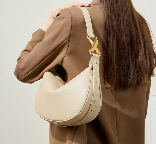 Imperial Premium Cowhide Spacious Minimalist Crossbody Bag