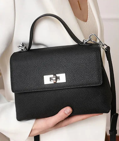 Aura Genuine Leather Minimalist Statement Bag