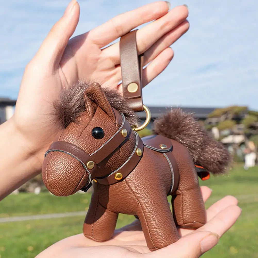 Handcrafted Genuine Leather Horse Charm