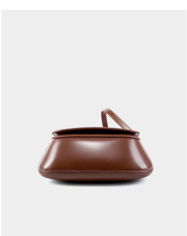 Charming Genuine Leather Minimalist Small Shoulder Bag