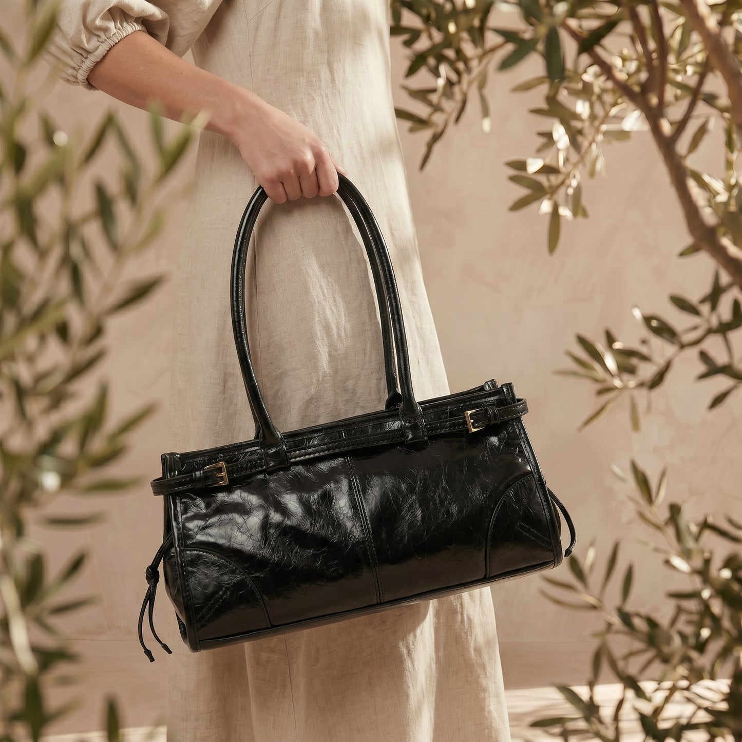 Elegant Genuine Leather Casual Shoulder Bag