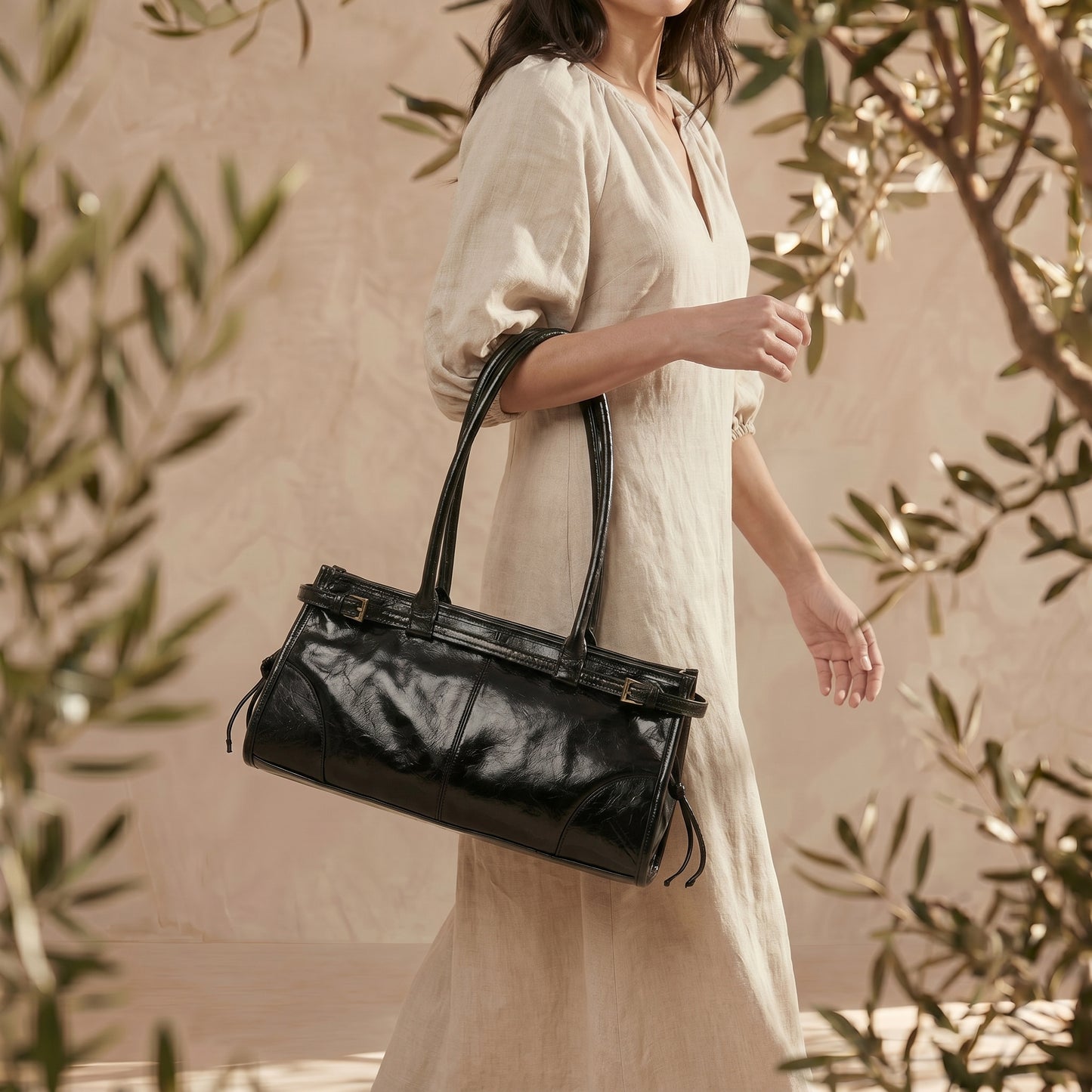 Elegant Genuine Leather Casual Shoulder Bag