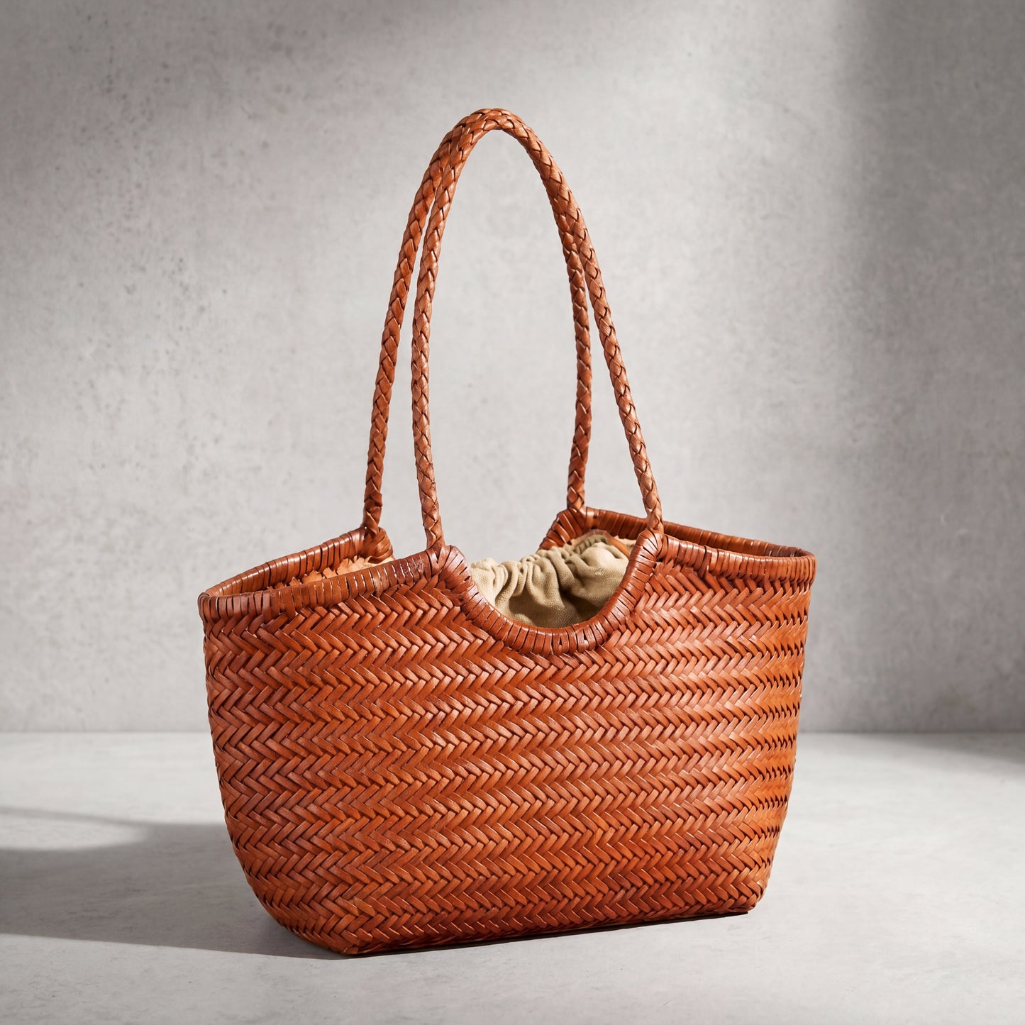 Genuine Leather Handwoven Luxury Beach Tote Bag