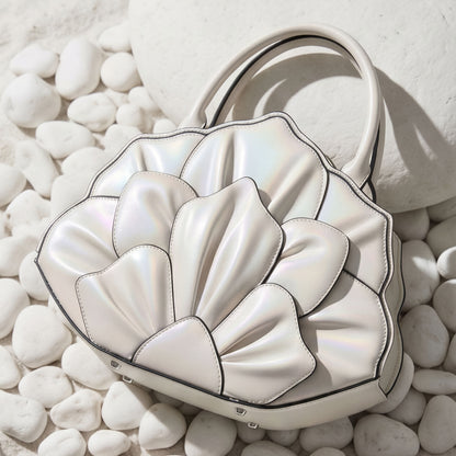 Artisanal Rose-Stitched Leather Bag
