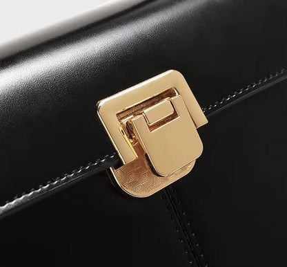 Genuine Leather Luxury Designer Square Handbag