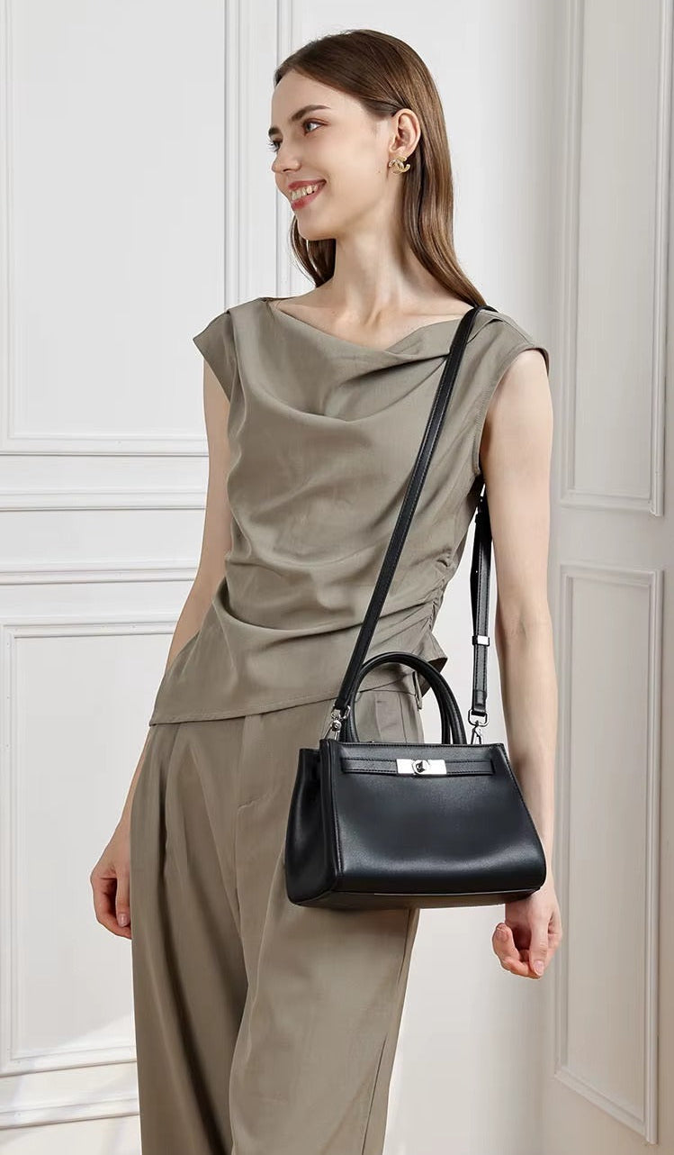 Designer Genuine Leather Versatile Shoulder Bag
