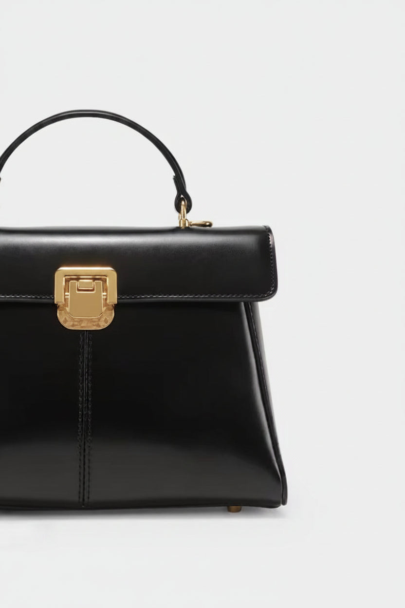 Genuine Leather Luxury Designer Square Handbag
