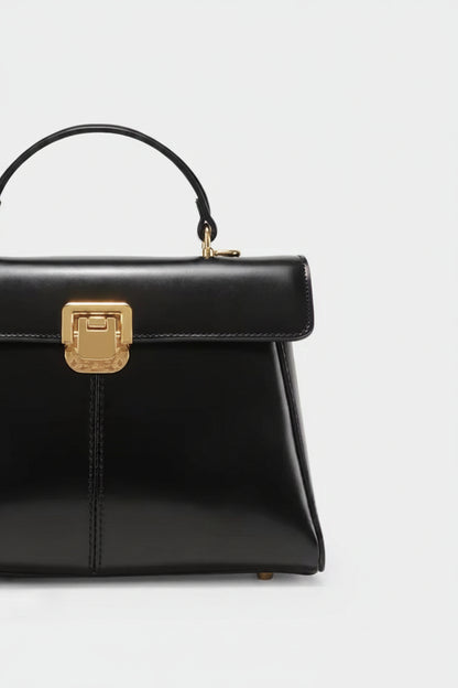 Genuine Leather Luxury Designer Square Handbag