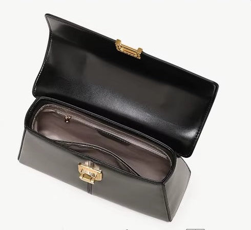 Genuine Leather Luxury Designer Square Handbag