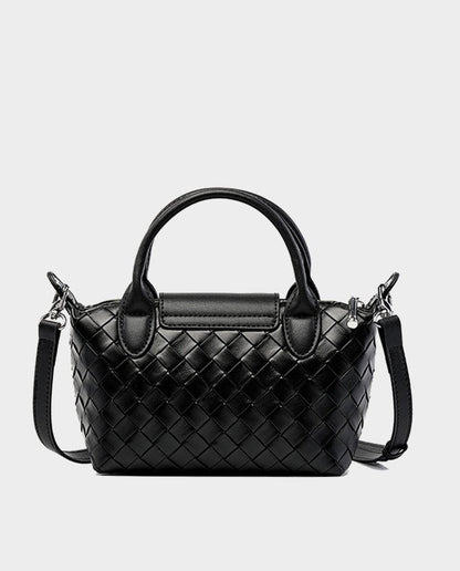 Woven Leather Mini Crossbody Bag