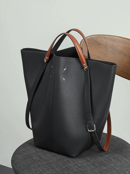 Leather Bucket Tote Inner Pouch